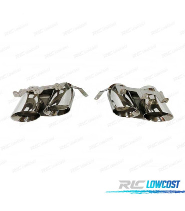 PONTEIRAS DE ESCAPE FORD MUSTANG 18-22 LOOK GT500 CROMADO