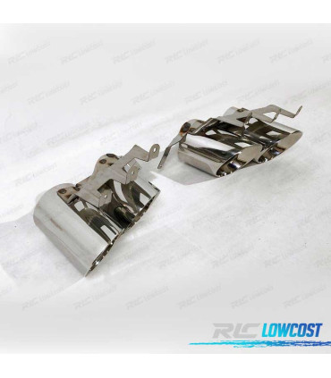 PONTEIRAS DE ESCAPE FORD MUSTANG 18-22 LOOK GT500 CROMADO