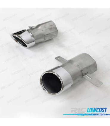 PONTEIRAS DE ESCAPE MERCEDES CLASSE A W177 V177 CLA W118 18-23 LOOK A35 CROMADO