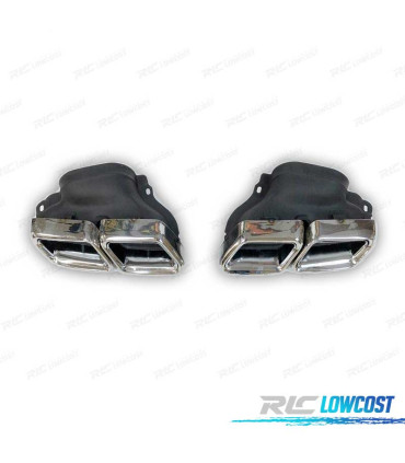 PONTEIRA DE ESCAPE MERCEDES CLASSE E W212 14-15 CROMADO