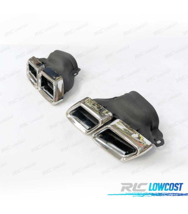 PONTEIRA DE ESCAPE MERCEDES CLASSE E W212 14-15 CROMADO