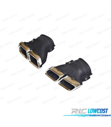 PONTEIRA DE ESCAPE MERCEDES CLASSE E W213 E63 16-19 CROMADO