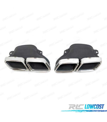 PONTEIRA DE ESCAPE PARA MERCEDES CLASSE GLC X253 15- CROMADO