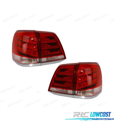 FAROLINS LED TOYOTA LAND CRUISER FJ200 07-08 VERMELHO ESCURECIDO