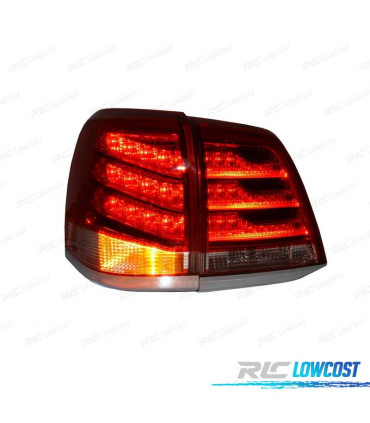 FAROLINS LED TOYOTA LAND CRUISER FJ200 07-08 VERMELHO ESCURECIDO
