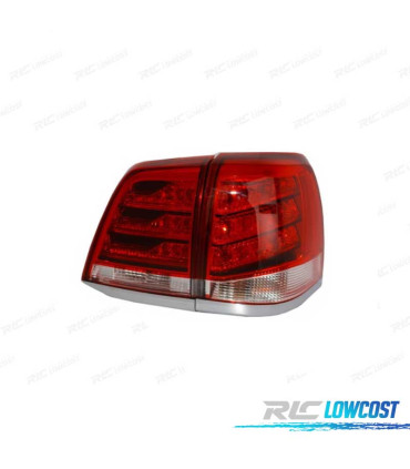 FAROLINS LED TOYOTA LAND CRUISER FJ200 07-08 VERMELHO ESCURECIDO