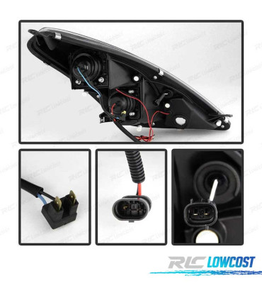 FAROS TOYOTA CELICA 01-07 ANGEL EYES FUNDO PRETO