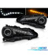 FARÓIS XENON TOYOTA GT 86 12-16 OLHOS DE ANJO FUNDO NEGRO