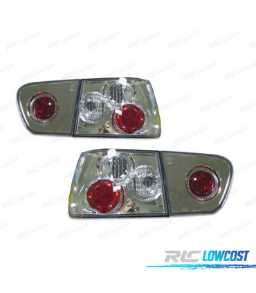 FAROLINS SEAT IBIZA 00-01 LOOK LEXUS FUNDO CROMADO