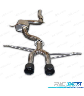LINHA DE ESCAPE SEAT LEON 2.0 15 + PONTEIRAS DE ESCAPE PRETO