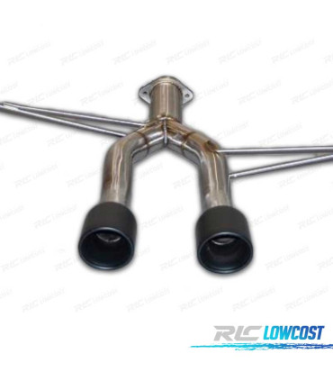 LINHA DE ESCAPE SEAT LEON 2.0 15 + PONTEIRAS DE ESCAPE PRETO