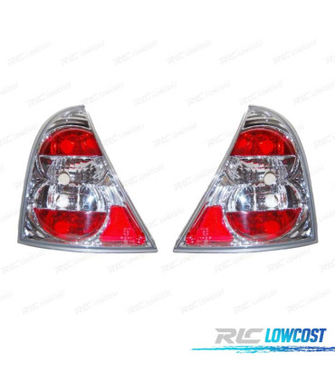 FAROLINS RENAULT CLIO 98-01 LOOK LEXUS FUNDO CROMADO