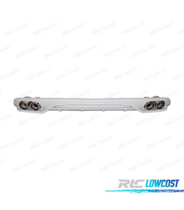 DIFUSOR TRASEIRO AUDI A4 B8 AVANT 09-12 + PONTEIRAS DE ESCAPE