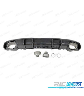 DIFUSOR TRASEIRO AUDI A4 B9 S LINE 16-LOOK RS4 CARBONO