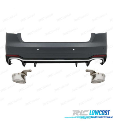 PARA-CHOQUES TRASEIRO AUDI A4 B9 SEDAN 16- LOOK RS4
