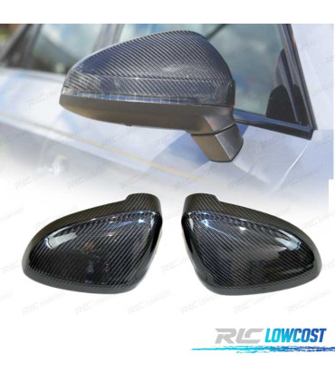 CAPAS DE ESPELHOS RETROVISORES AUDI A4 S4 A5 B9 16- CARBONO