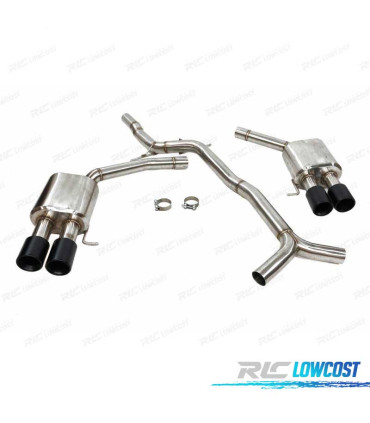 LINHA DE ESCAPE PARA AUDI S5 3.0 S4 B8 11- PRETO
