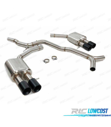 LINHA DE ESCAPE PARA AUDI S5 3.0 S4 B8 11- PRETO