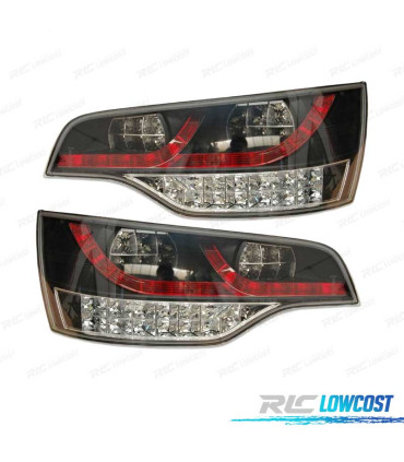 FAROLINS TRASEIROS PARA AUDI Q7 06-15 LED FUNDO PRETO