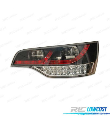 FAROLINS TRASEIROS PARA AUDI Q7 06-15 LED FUNDO PRETO