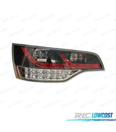 FAROLINS TRASEIROS PARA AUDI Q7 06-15 LED FUNDO PRETO