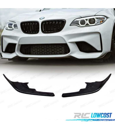 SPLITTERS DELANTEIROS BMW F87 M2 F30 F31 PRETO