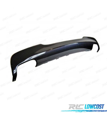 DIFUSOR TRASEIRO BMW E90 E91 335I LOOK M TECH 2 SAÍDAS CARBONO 05-12