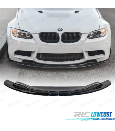 SPOILER LIP DIANTEIRO BMW E92 E93 06-14 LOOK M3 PRETO BRILHANTE