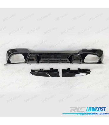 DIFUSOR TRASEIRO BMW G20 G21 19-22 LOOK COMPETITION PRETO BRILHANTE
