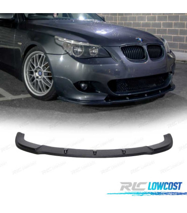 SPOILER LIP FRONTAL BMW E60 E61 03-10 LOOK M PRETO