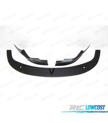 SPOILER LIP FRONTAL BMW E60 E61 03-10 LOOK M TECH II PRETO + SPLITTERS