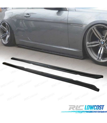 EXTENSÕES DE EMBALADEIRAS LATERAIS BMW E63 E64 03-10 PRETO