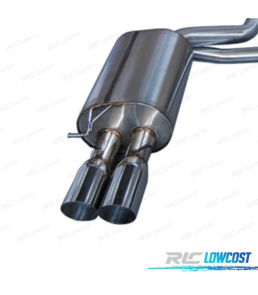 LINHA DE ESCAPE PARA BMW E60 LOOK M5 PONTA ANGULAR REDONDA
