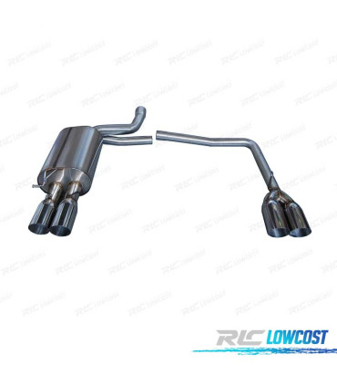 LINHA DE ESCAPE PARA BMW E60 LOOK M5 PONTA ANGULAR REDONDA