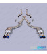 LINHA DE ESCAPE COMPLETO PARA BMW F10 M5 F11 LOOK M5