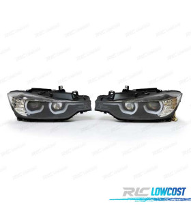 FARÓIS BMW F30 F31 XÉNON DRL 11-15 FUNDO PRETO
