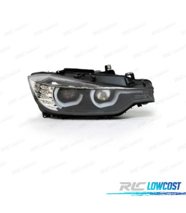 FARÓIS BMW F30 F31 XÉNON DRL 11-15 FUNDO PRETO