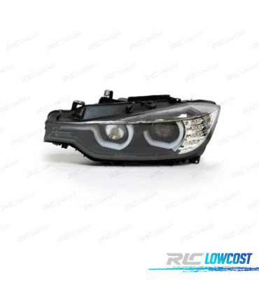 FARÓIS BMW F30 F31 XÉNON DRL 11-15 FUNDO PRETO