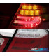 FAROLINS TRASEIROS BMW E46 2P 03-05 LED LOOK CARDNA VERMELHO ESCURECIDO