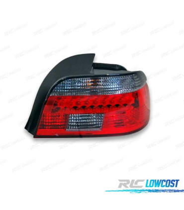 FAROLINS TRASEIROS BMW E39 95-00 LED FUNDO CROMADO