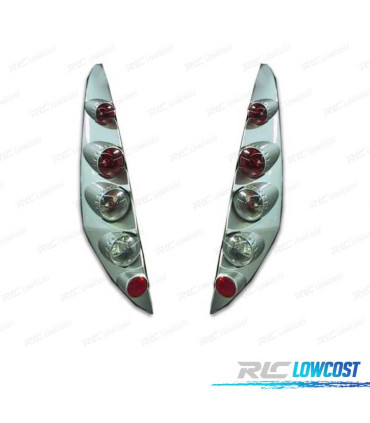 FAROLINS FIAT PUNTO LOOK LEXUS 99-03 CROMADO