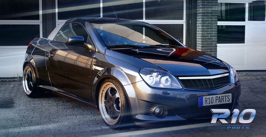 Coppia Spazzole Tergicristallo In Gomma Per Opel Tigra TwinTop (2004-2009) – Compatibili Con 9 Attacchi, Tergitura Silenziosa